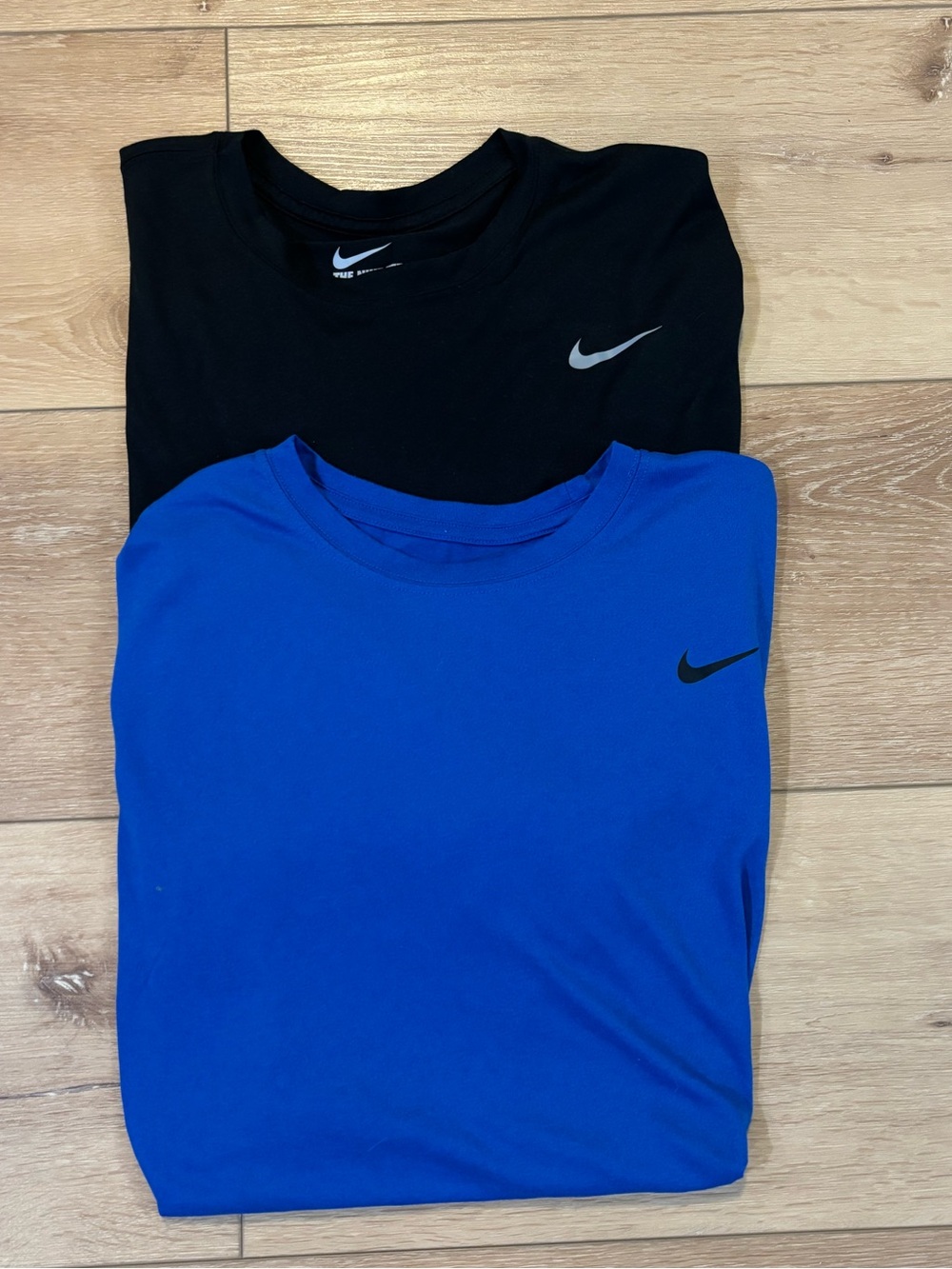 Two Nike Shirts Long Sleeve and Short XL